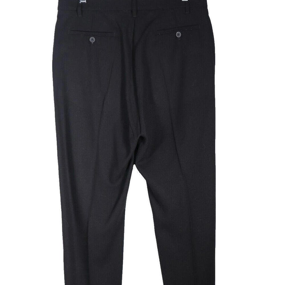 Rick Owens Women's Size 6 Black Cropped Trousers Pants Dress High Rise 100% Wool - Picture 6 of 15